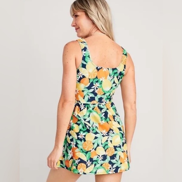 NWT Old Navy Wrap Front Swimsuit Fresh Squeezed Print Size Small. - Picture 5 of 7